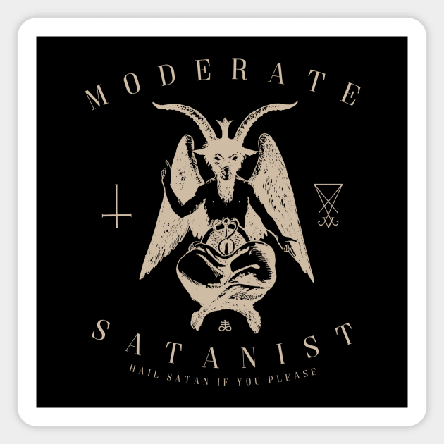 Moderate Satanist Sticker by TheZeroCorp